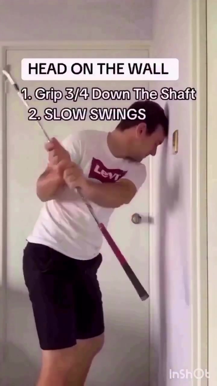 Head on the wall golf drill you need🔥🔥

Comment “Practice” to receive a short game practice plan. 

#golf #golflife #golfswing #golfer