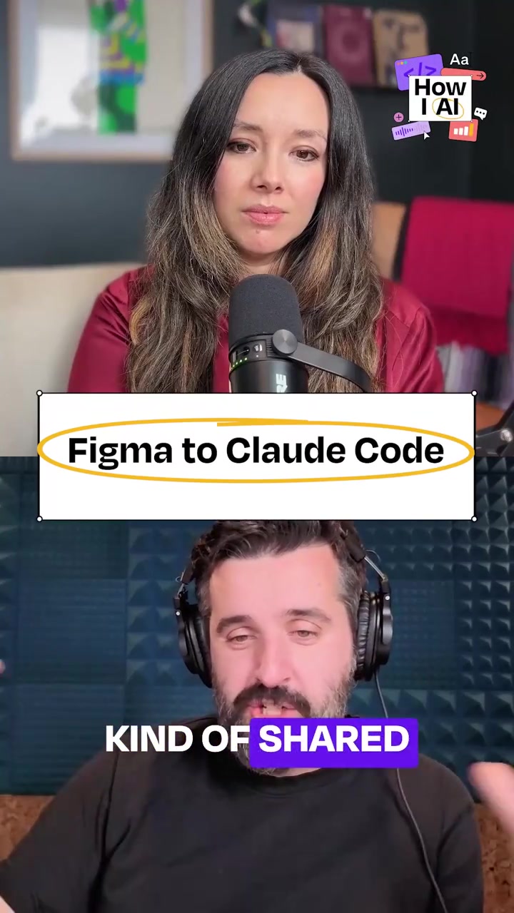 You copy a figma URL and paste it into Claude Code It uses the Figma MCP to pull the design and transform it directly into your codebase reconciling it with your existing components automatically Ive seen a lot of AI demos This one actually stopped me Full ep with chiefproductofficer on YouTube howiai figma claudecode