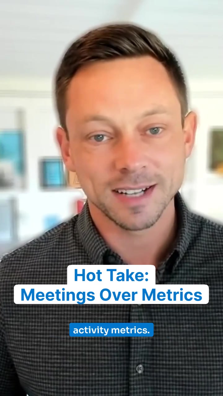 Hot take from useapolloio Head of Global Sales Max Angell I dont care if you sent a thousand emails or 10 emails What actually matters is meetings and not just how many Are you meeting with the right persona The right seniority And is that meeting progressing to the next one Activity metrics are easy to game Meeting quality tells the real story Check the reviews to find orgs with the right priorities on RepVue