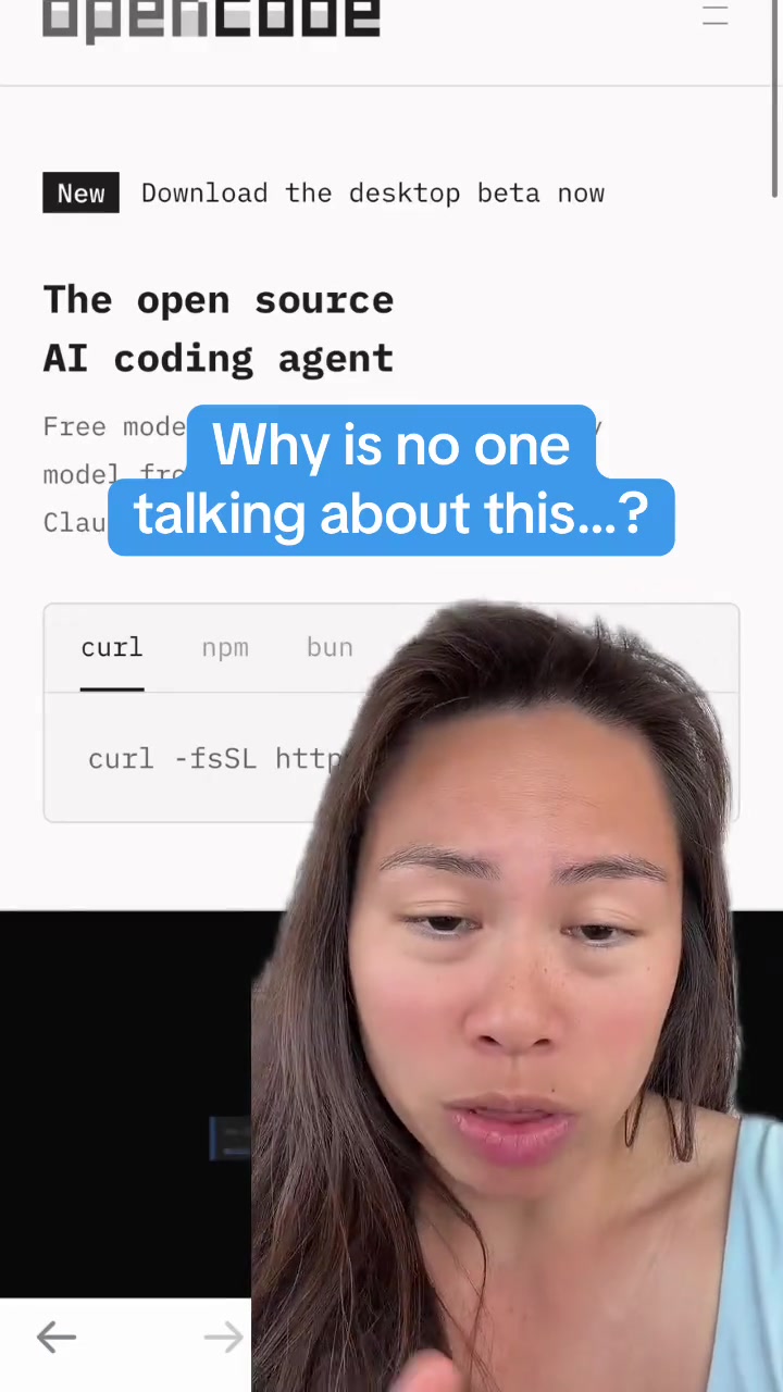 Nobodys talking about this open source alternative to Claude Code yet Its called OpenCode Built for privacy first doesnt store your code or context data Works in privacysensitive environments You dont need extra AI subscriptions It comes with free models out of the box Combine it with your existing subscriptions or open source models if you want Its free Install it in 5 minutes opencodeai ai coding opensource developer programming